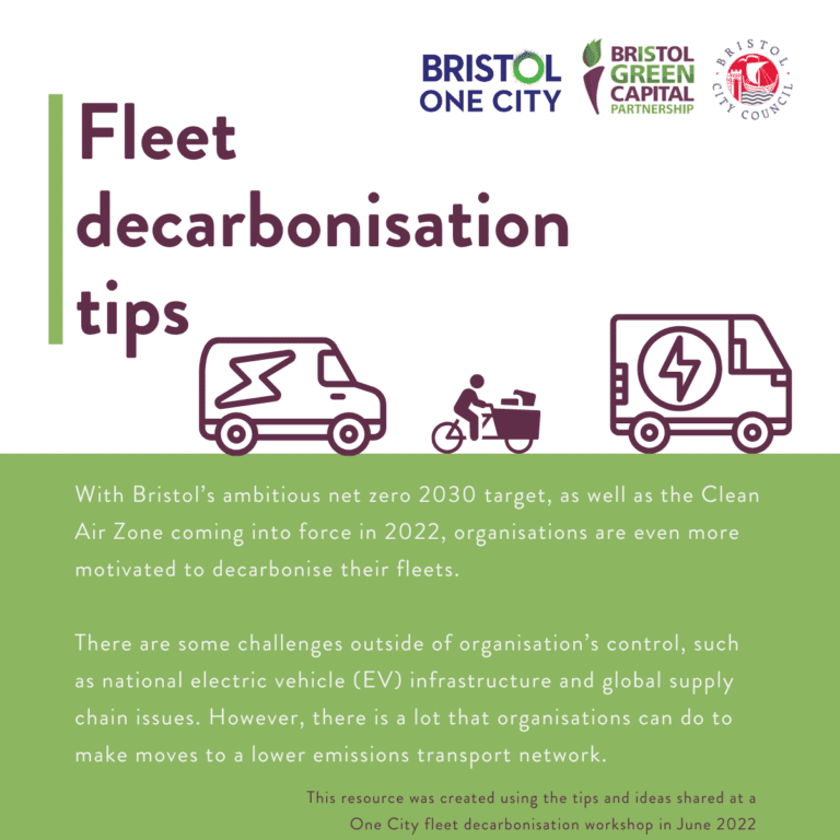 Cover image of fleet decarbonisation resource