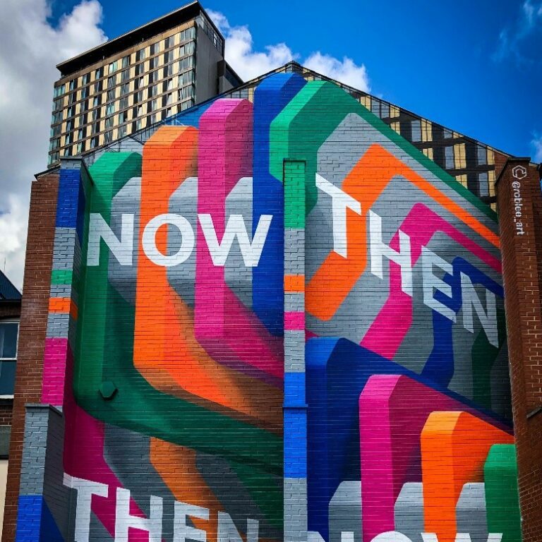 Now then, then now street art