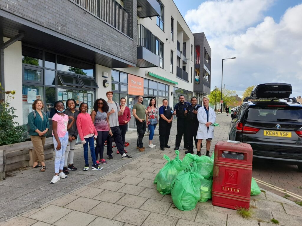 People outside Lockleaze Neighbourhood Trust