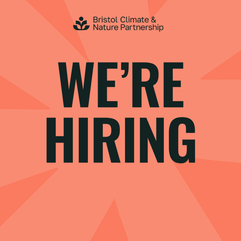 Graphic saying 'we're hiring'
