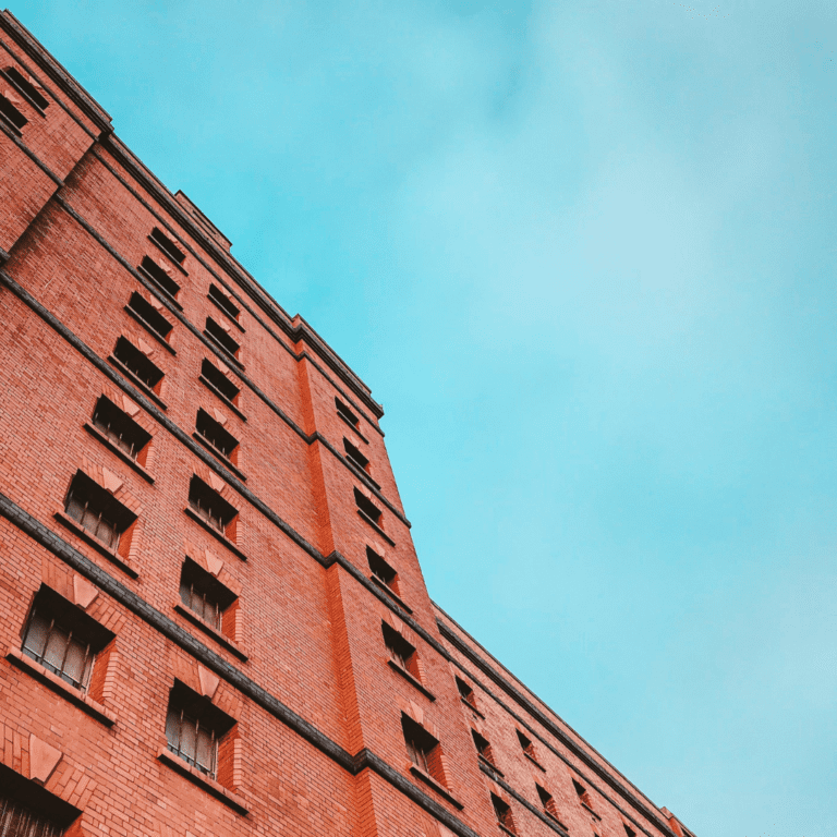 Red brick building and sky